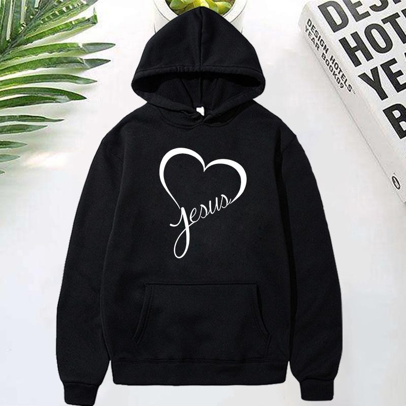 

New Hot Christianity Jesus Love Print Hoodie Women Men Autumn Winter Casual Hoodie Fleece Long Sleeves Pullover Fashion Hoodies 3XL