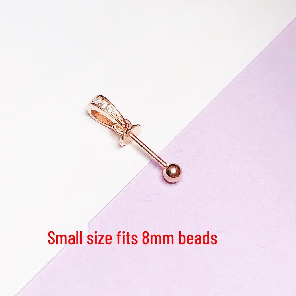 Sterling Silver Pearl & Amber Beads Holder with Free Shipping
