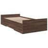 Bed Frame with Drawers Brown Oak Effect 75 x 190 cm
