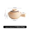 Lilang Single Handle Unglazed Clay Pot