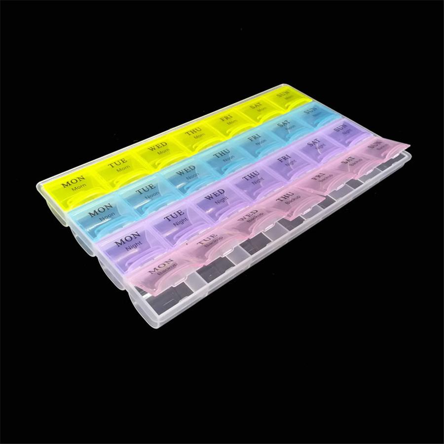 Plastic Pill Box Daily Medicine Storage Tablet Sorter Month Case Organizer box