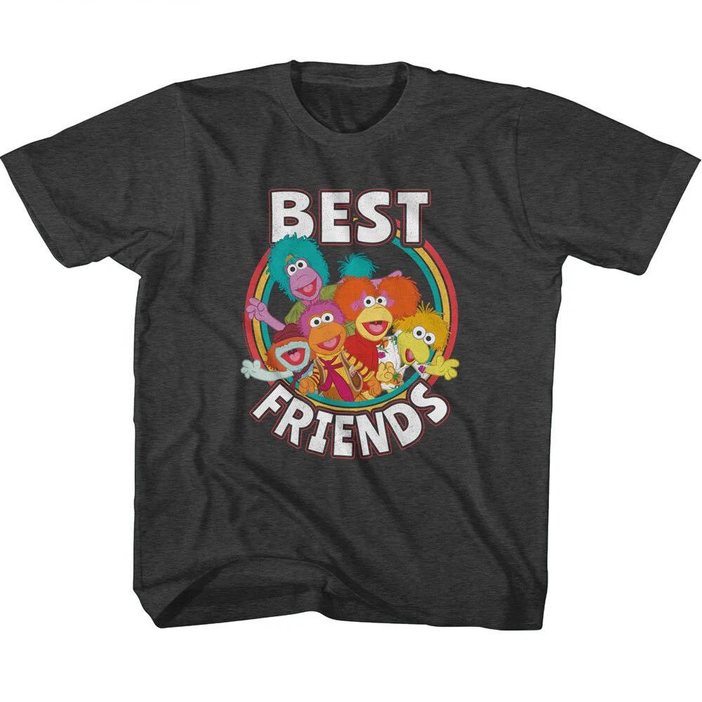 Fraggle Rock Jim Henson 80 s Puppeteer Group Photo Best Friends Youth T Shirt S