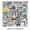 50pcs Cute Little Raccoon Graffiti Animal Stickers - Waterproof and Perfect for DIY Skateboards, Phones, and Suitcases