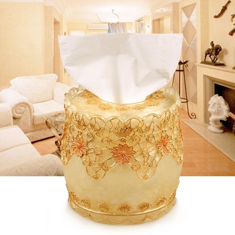 Resin Bathroom Set Toiletries Wash Five Piece Set with Tray Mouth Cup Toothbrush Holder Lotion Bottle  Toilet Brush Tissue Box
