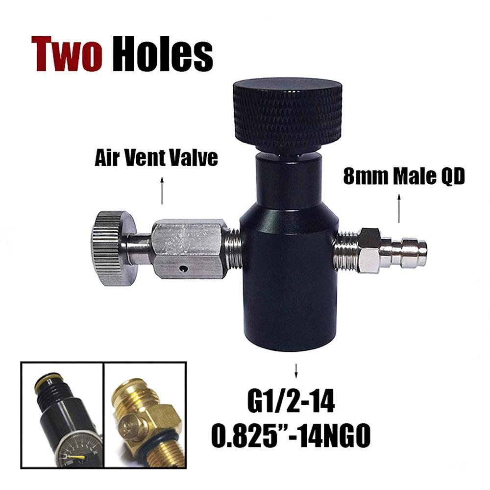 Ein/Aus-Ventil HPA-Fülladapter G1/2 Gewinde Lufttank-Ventiladapter Luftsystem-Befüllung