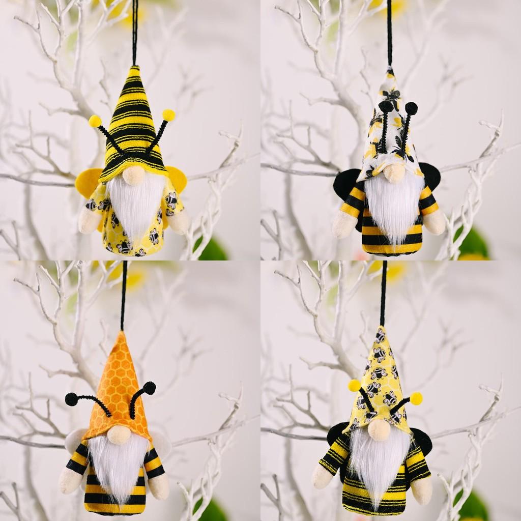 Adorable Bee Day Plush Doll With Antenna And Glow Feature For Festive Decor