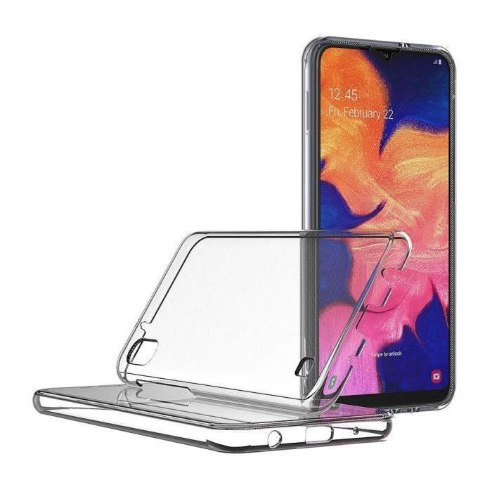 360° Silicone Case - VCOMP - Samsung Galaxy A10 6.2" SM-A105F - Transparent - Full Protection - Flexible