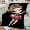 Cartoon Ballerina Fairy Cute Ballet Girl Blanket,soft Throw Blanket for Home Bedroom Bed Sofa Picnic Office Cover Blanket Kids