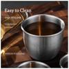 Thickened Stainless Steel Beer Mugs Outdoor Camping Western Coffee Cup Single Layer Cold Drink Water Cups for Home Restaurant