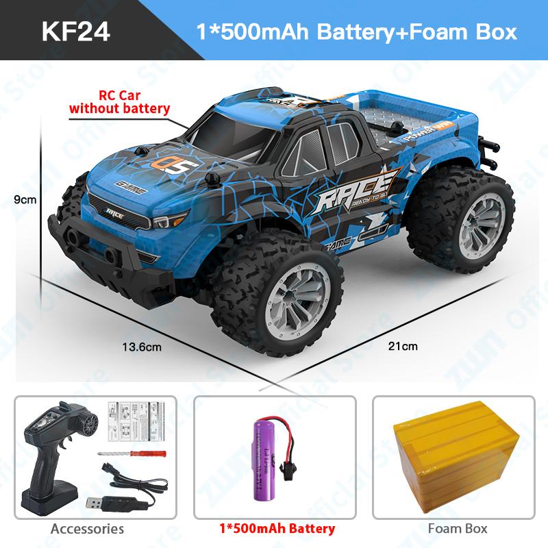 1:16/1:20 Alloy RC Car With LED Light 2.4G Off-Road  Remote Control Climbing Vehicle Outdoor Cars Toys Gifts for Children