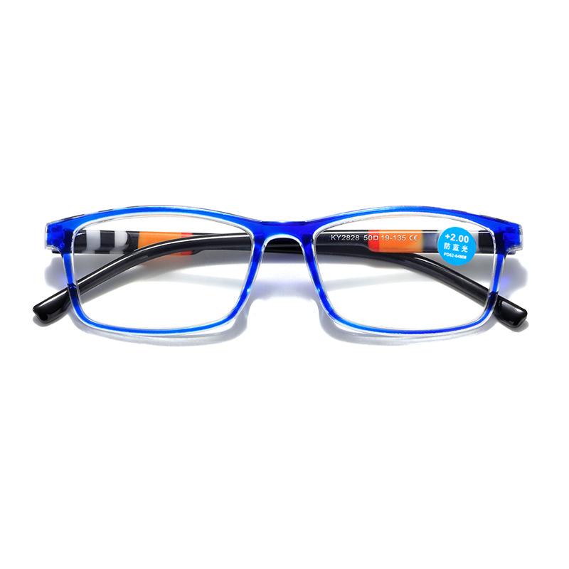 Square Anti-Blue Light Reading Glasses For Men Presbyopia Women'S Glasses For Reading Optical Hyperopia Lens +1.0 +1.5 +2.0 +2.5