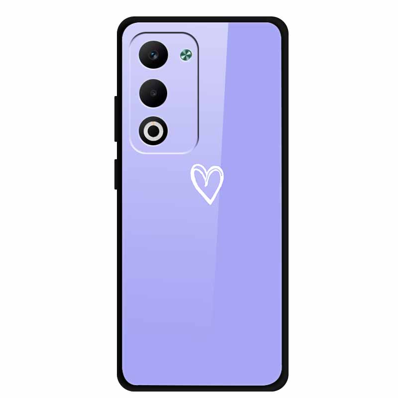 Glass Back Cover For Oppo A5 5G 2025 Phone Case 6.67" Hard Tempered Glass Case For Oppo A5i Pro 4G Case A5iPro Soft Bumper Shell