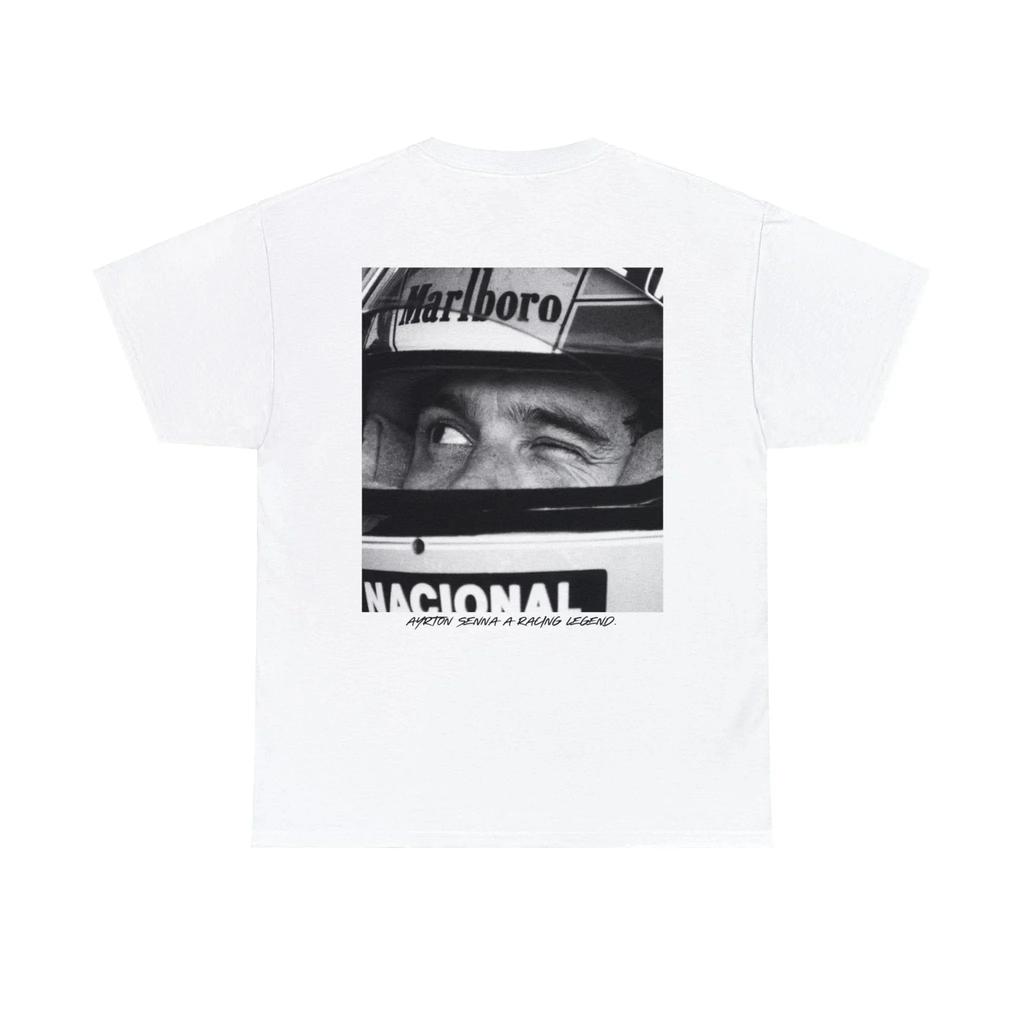 T-shirt Grafiche Formula 1 Ayrton Senna T-shirt da Palestra Uomo Donna Abbigliamento Y2k Liam Payne Stile Retro Top Estivi Magliette