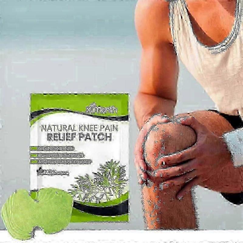 3X Knee Pain Relief Patches, Knee Heat Patches,knee Cervical Plaster Warming Herbal Plaster Wormwood Heat Patches Relief Of Back, Neck, Shoulder Pain