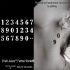 Waterproof Realistic Herbal Fruit Juice Tattoo Stickers: DIY Letters & Numbers for Men and Women