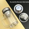 Custom Logo High-Temperature Resistant Borosilicate Glass Tea Cup - Personalized Thickened Water Cup 