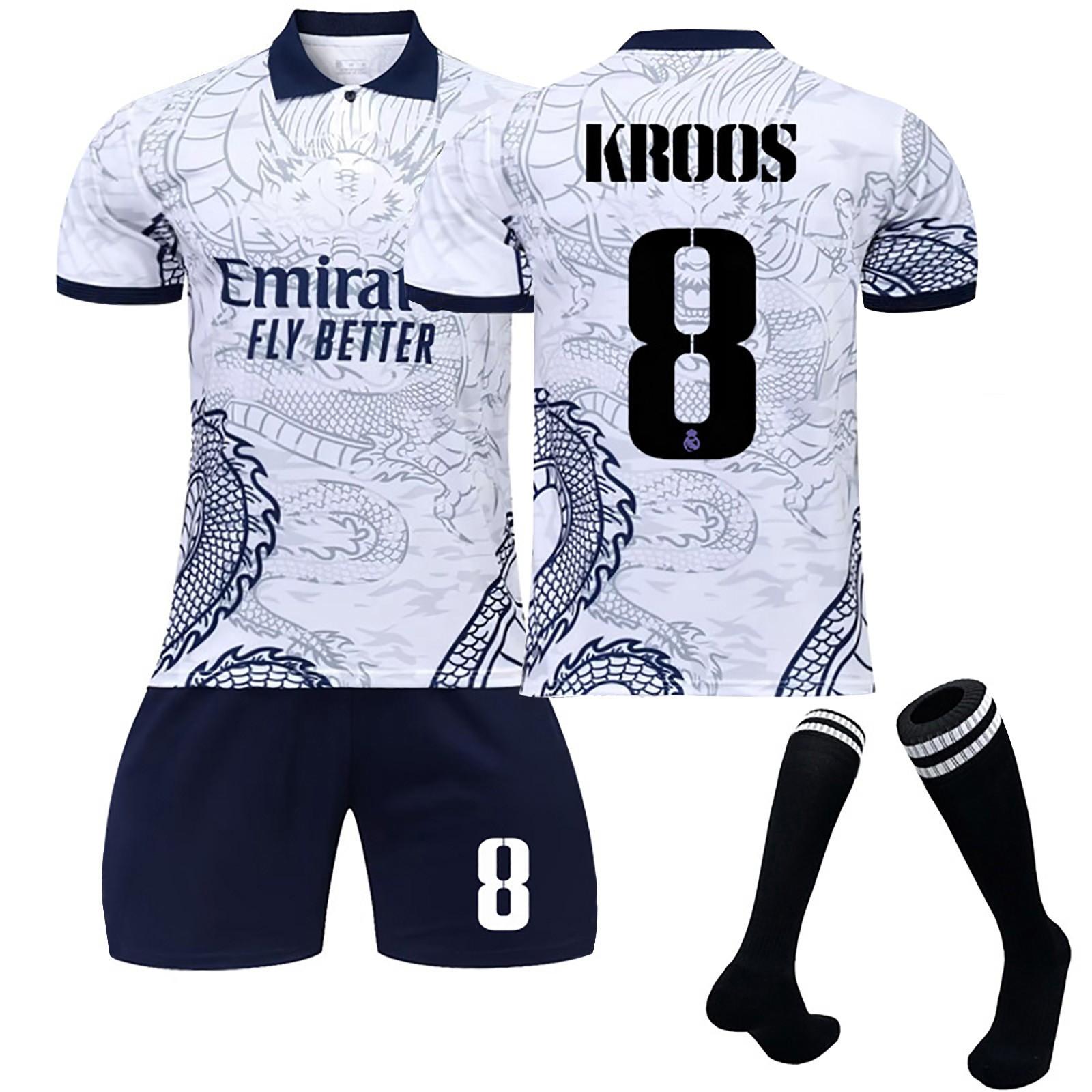 

2223 Real-Madrid Dragon Special Edition, футбольные майки, шорты, комплект носков, новый сезон, шорты, носки, размеры для взрослых, наряды XS серебряный