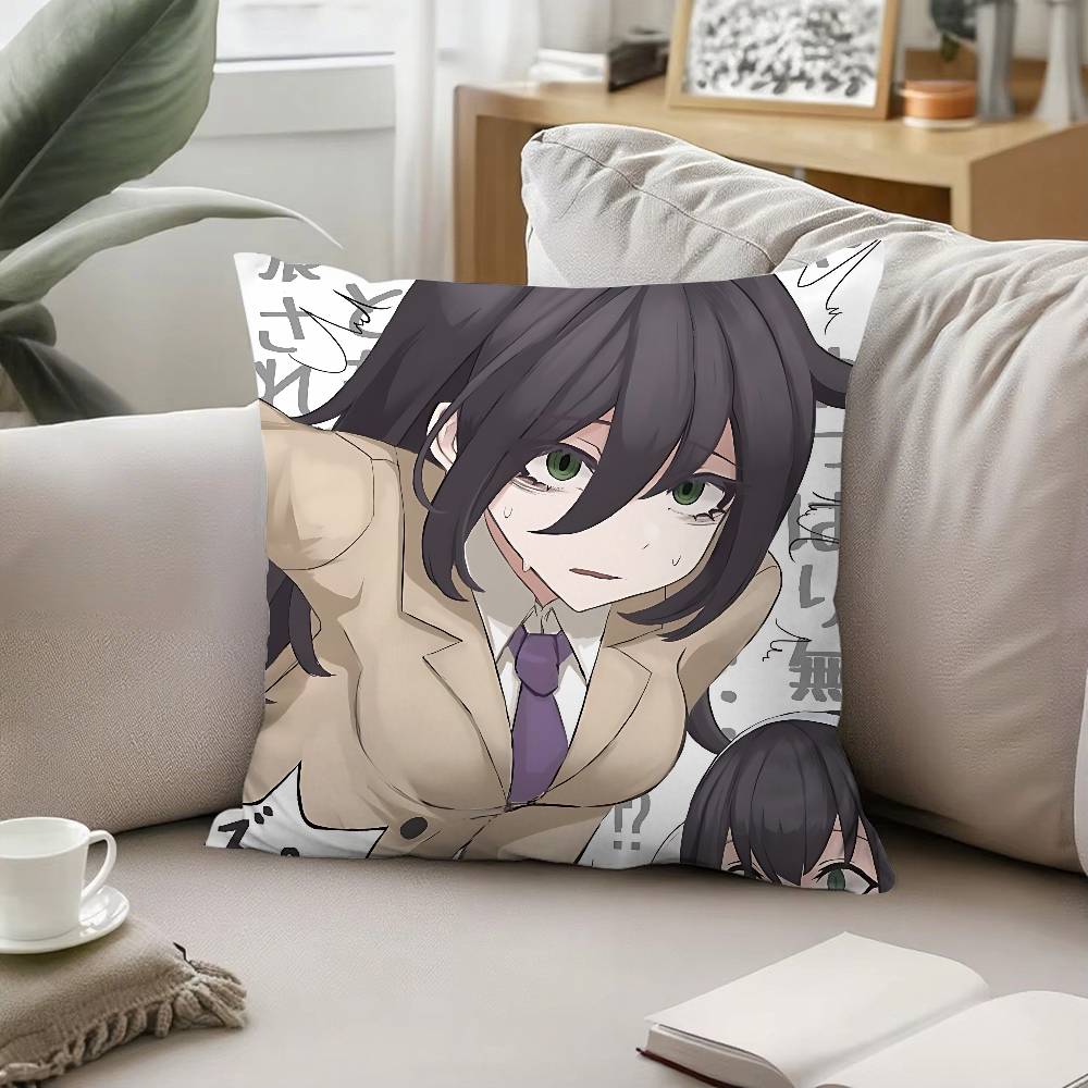 Cute K-Tomoko Kuroki-S Pillow Case Cushion Cover Soft Cute Throw Pillow Case For Car Sofa Pillowcase Polyester With Zipper