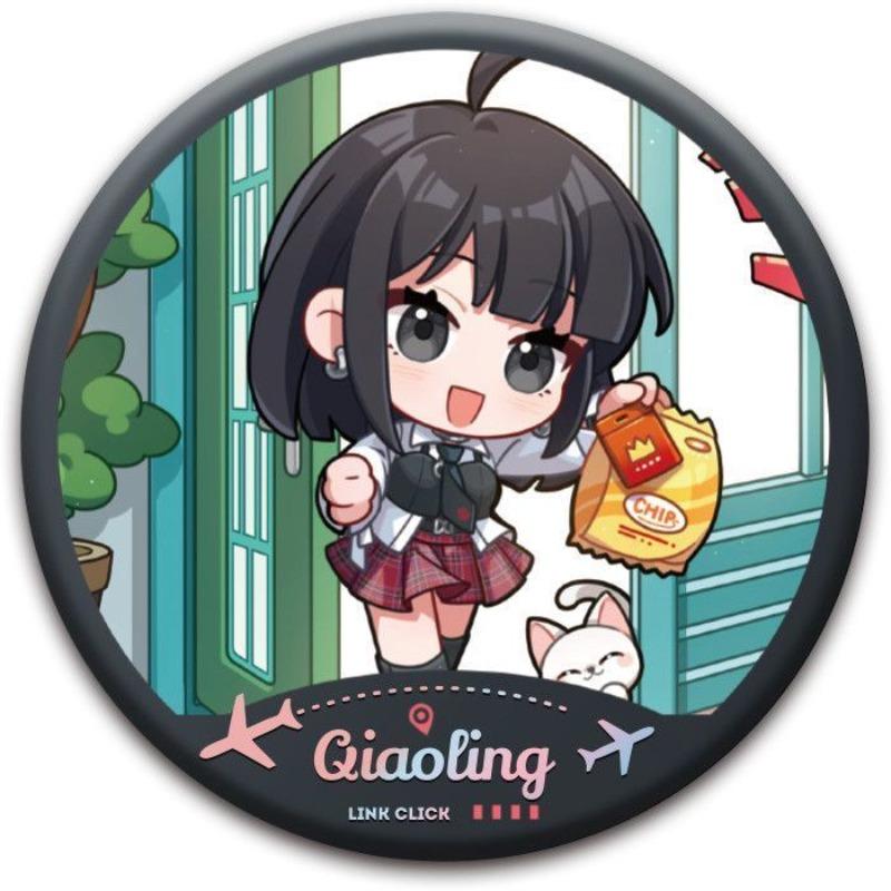 Cute Link Click chibi vein Charles Jo Lucas Yoyo merchandise, new creative anime cartoon pattern fashion decorative brooch badge