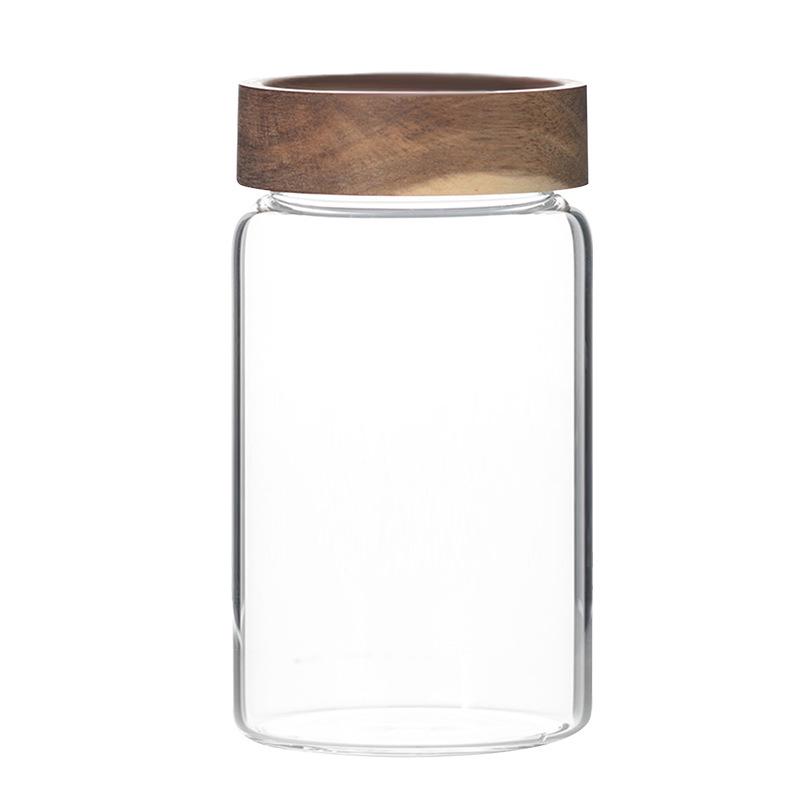 Food Grade Sealed Glass Storage Jar for Tea, Coffee & More