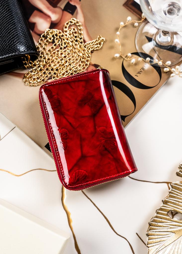 Women's leather wallet PTN 76115-BFBC-8232 Red