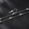 S925 Sterling Silver Bubble Bracelet Niche Delicate Fashionable Minimalist Round-Wrapped Moissanite Stackable Adjustable Women's