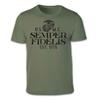 Semper Fidelis 1775 US Marine Corps TShirt 100 Cotton ONeck Short Sleeve Casual Mens Tshirt Size S3XL