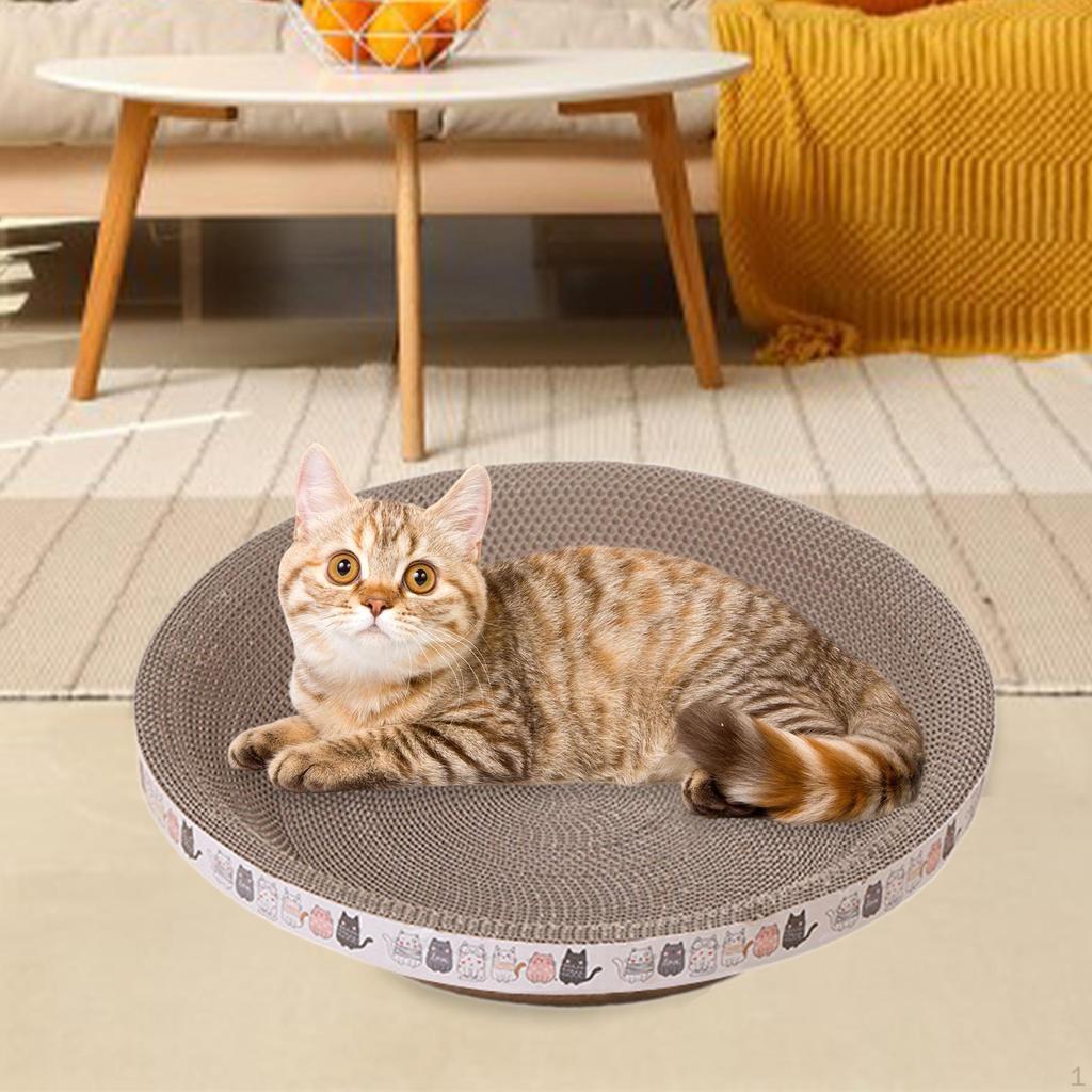 Cardboard Cat Lounge for Indoor Cats, Scratching Board And Nest Claw Maintenance