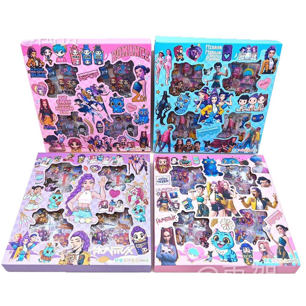 

100PCS K-POP Demon Hunters Stickers Anime Waterproof Vinyl Decals for Laptop Water Bottle Skateboard Phone Beautiful Gift for Fans