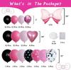 Pink Bow Mickey Mouse Balloon Garland Set for Girls' Birthday Party Decoration