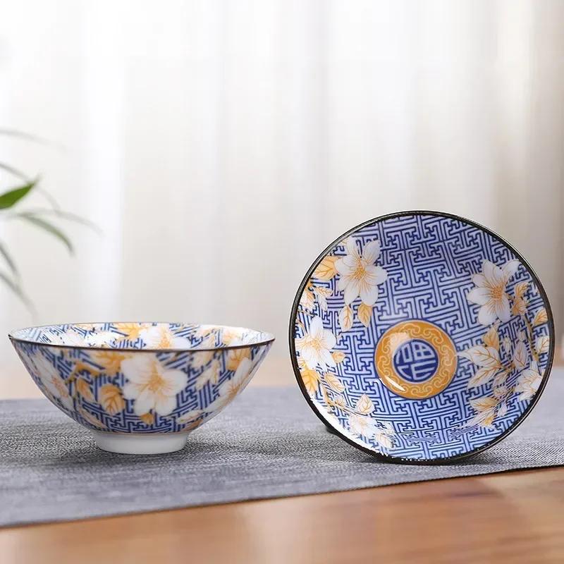 1PCS Blue and White Porcelain Cone Teacup Anti Scaling Hand-Painted Ceramic Tea Bowl Travel Meditation Cup Chinese Tea set 70ml