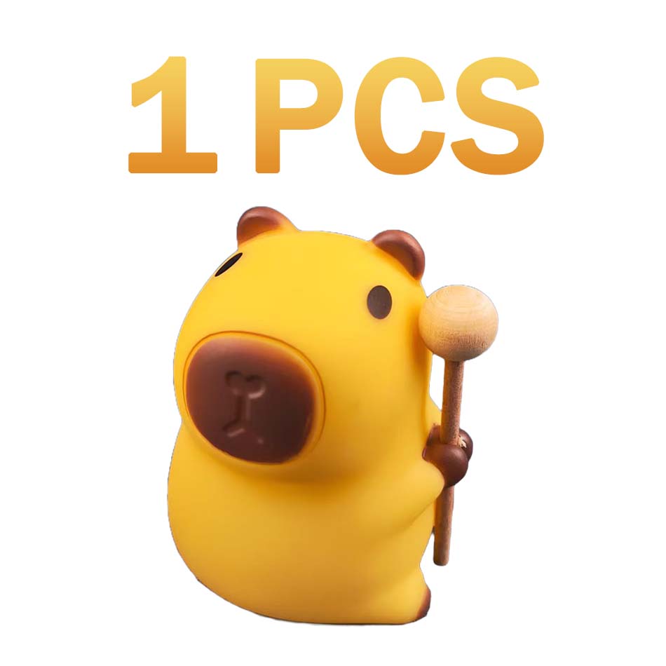 Wielokrotne kreskówkowe lampki nocne z kapibarą zapewniają komfortową atmosferę do snu, dobra lampka na dobranoc do wystroju pokoju dziecięcego