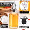 Large Capacity Thickened Glass Olive Oil, Soy Sauce & Vinegar Bottle for Kitchen