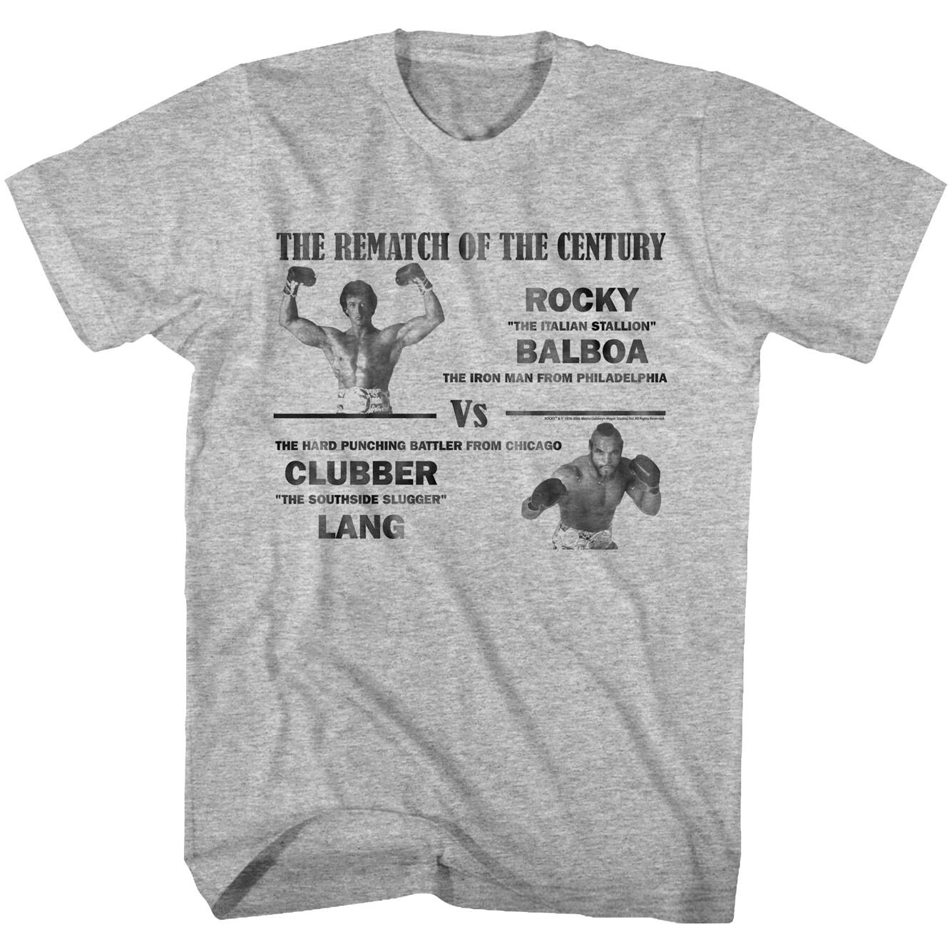 Rocky III Movie Rematch Of The Century Balboa VS Clubber Lang Men s T Shirt S