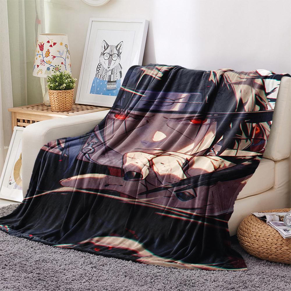 1Pc Cartoon Print Flannel Blanket, High Quality Comfortable for All Seasons, Home Decor, Warmth and Comfort, Perfect for Christmas Birthday Gift