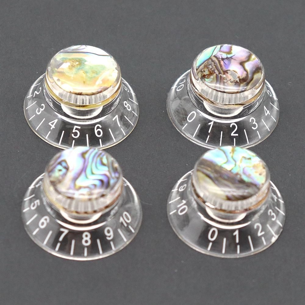 3pcs/4pcs Guitar Knobs Abalone Hat Knobs Volume Tone Control Knobs Guitar Knobs for LP ST SQ Electric Guitar Parts