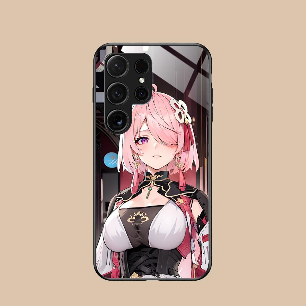 Wuthering Waves Taoqi Mobile Phone Case for Samsung Galaxy S25 S24 S23 S22 S21 S20 Note20 Plus FE Ultra Glass Colorful Cover