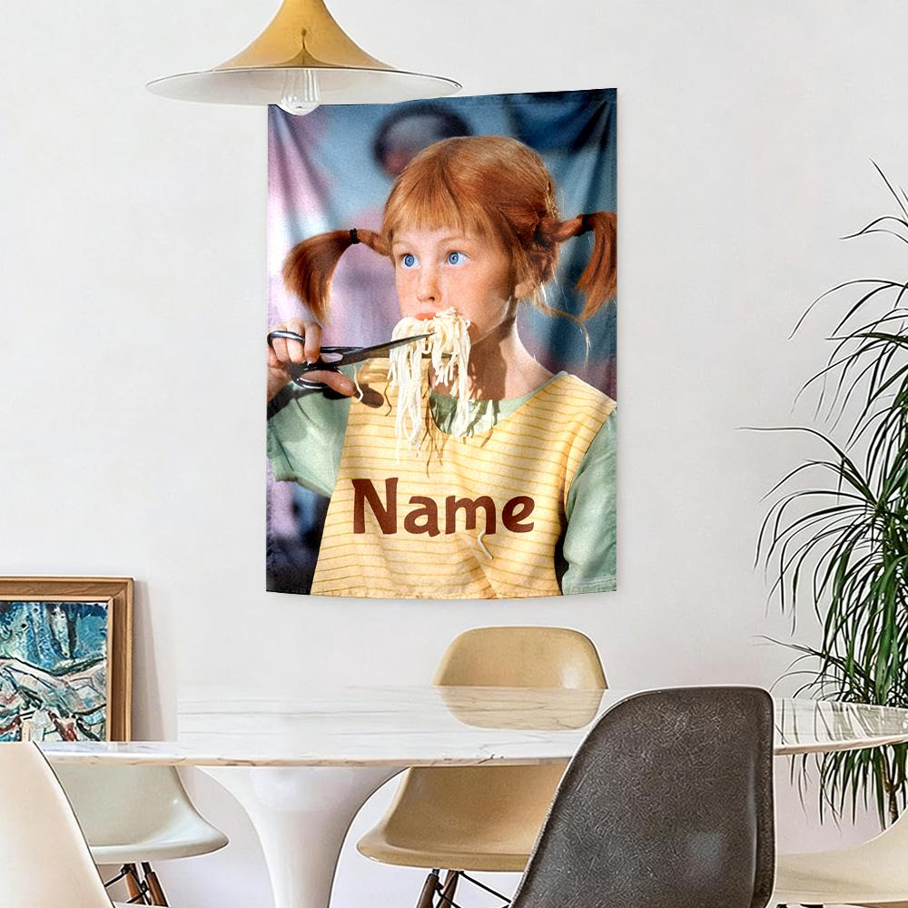Pipi Custom Your Name Wall Decor Tapestry Art For Pet Memorial Birthdaywedding Party Backdrop Family Gift