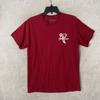 David DunLeavy Mens T Shirt Red Graphic Large Short Sleeve Crew Neck Pullover