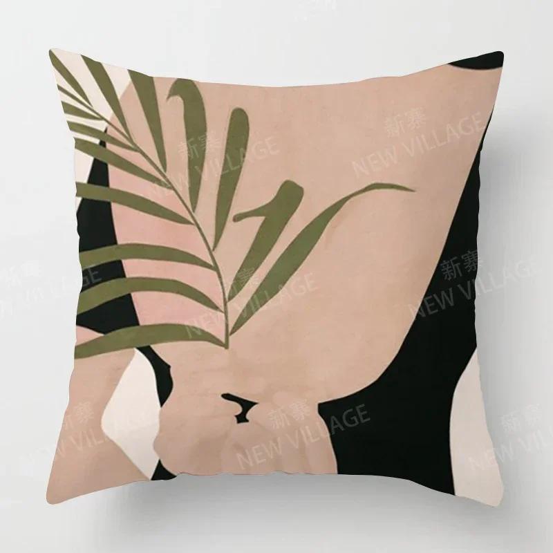 Nordic Fall Home Decor Autumn  Throw Pillow Cover Sofa Cushion Cover Velvet Modern