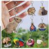Clear Capybara Acrylic Keychain Charm To Showcase Your Love for Capybaras