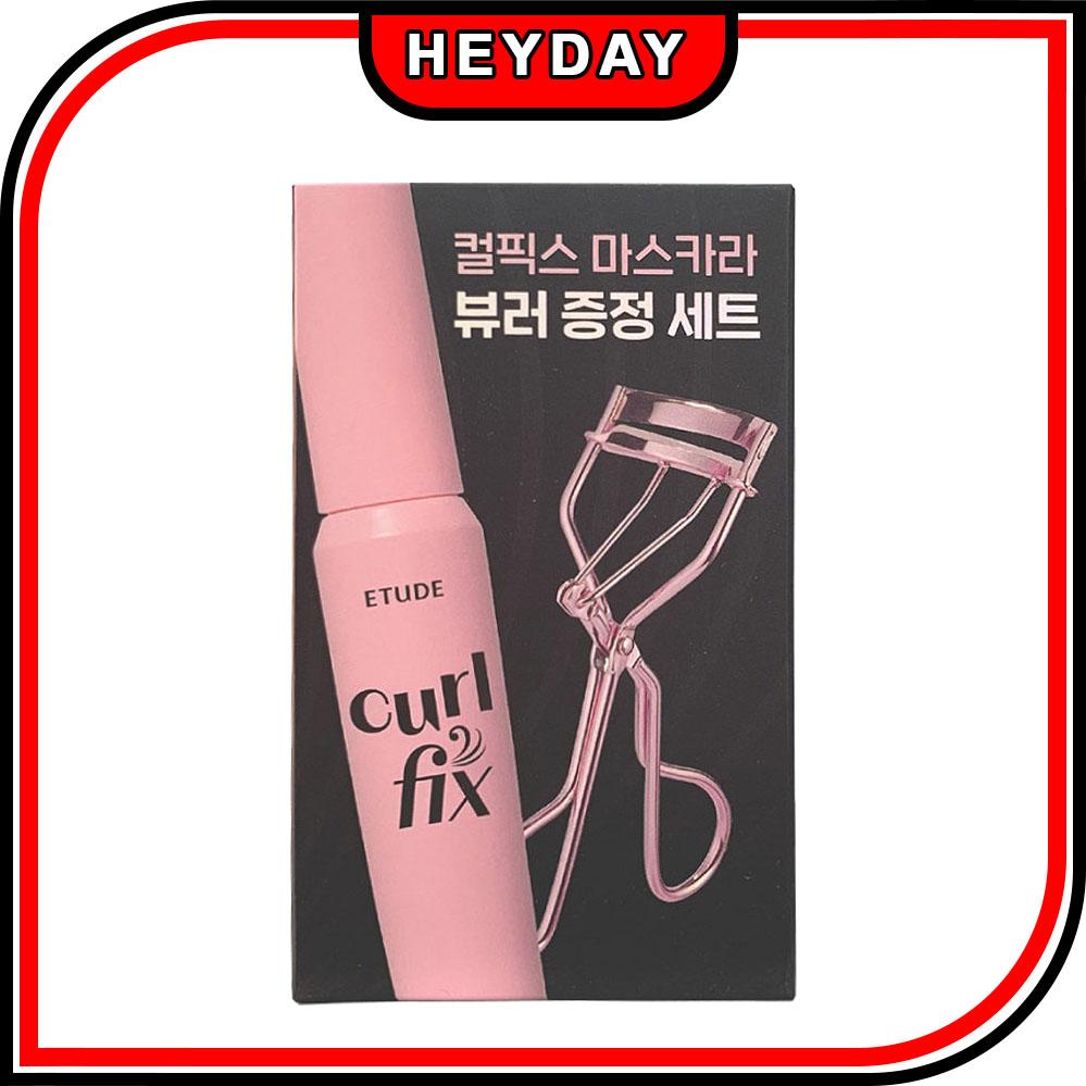 [ETUDE] Curl Fix Mascara 8g + Eyelash Curler Mascara Waterproof Volume Mascara Eye Makeup