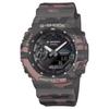 2100 Series 200M Waterproof Calendar Stopwatch Dark Red Camouflage Vacuum Plating Quartz Movement Resin Strap Men Watches Black GA-2100CMD-8A