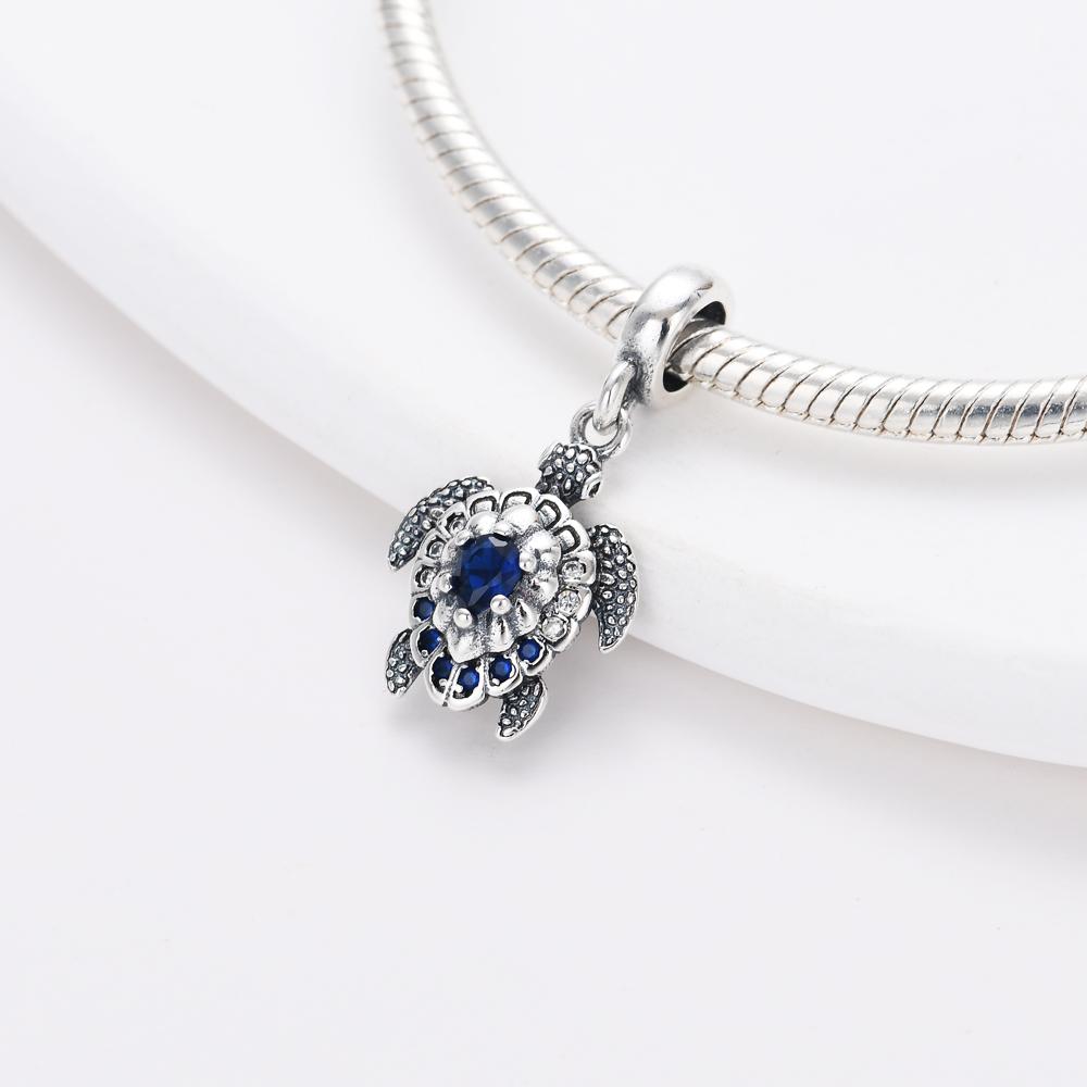 S Copper Charm Fit Original Bracelet Accessories Women Jewelry Blue Oceanoctopus Dolphin Ship Lighthouse