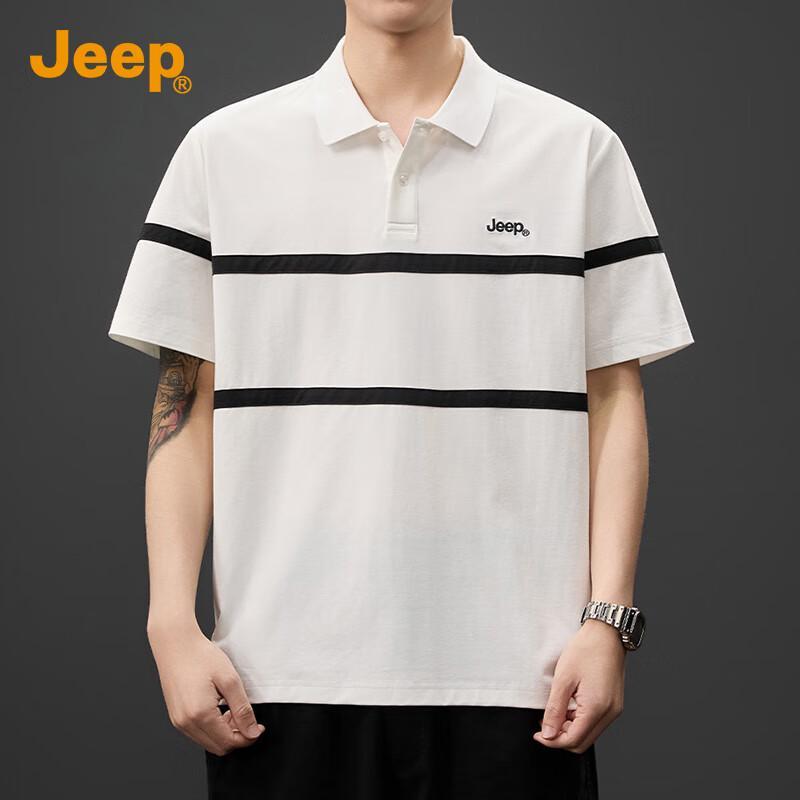 Jeep Men's Fashion Short Sleeve Polo Shirt
