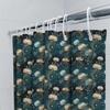 Seashell Jellyfish Blue Shower Curtain Waterproof Fabric Bathroom Decor With Hooks Ocean Life Print Home Decoration Gift For Her