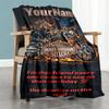 Harley-davidson Motorcycles Customize Your Name Blanket Lightweight Customizable Blanket Ultra-Soft Versatile for Home Decor Chair Seaside Office