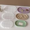 Oval Coasters and Jewelry Trays Mold Creative Striped Oval Resin Mold For Handmade Jewelry And Trinkets Storage Box