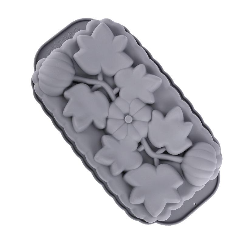 

Flower Shaped Silicone Mold for Baking Toast Rectangular Toast Pan Large Capacity Heat Resistant Loaf Cake Jelly Making Mould сірий