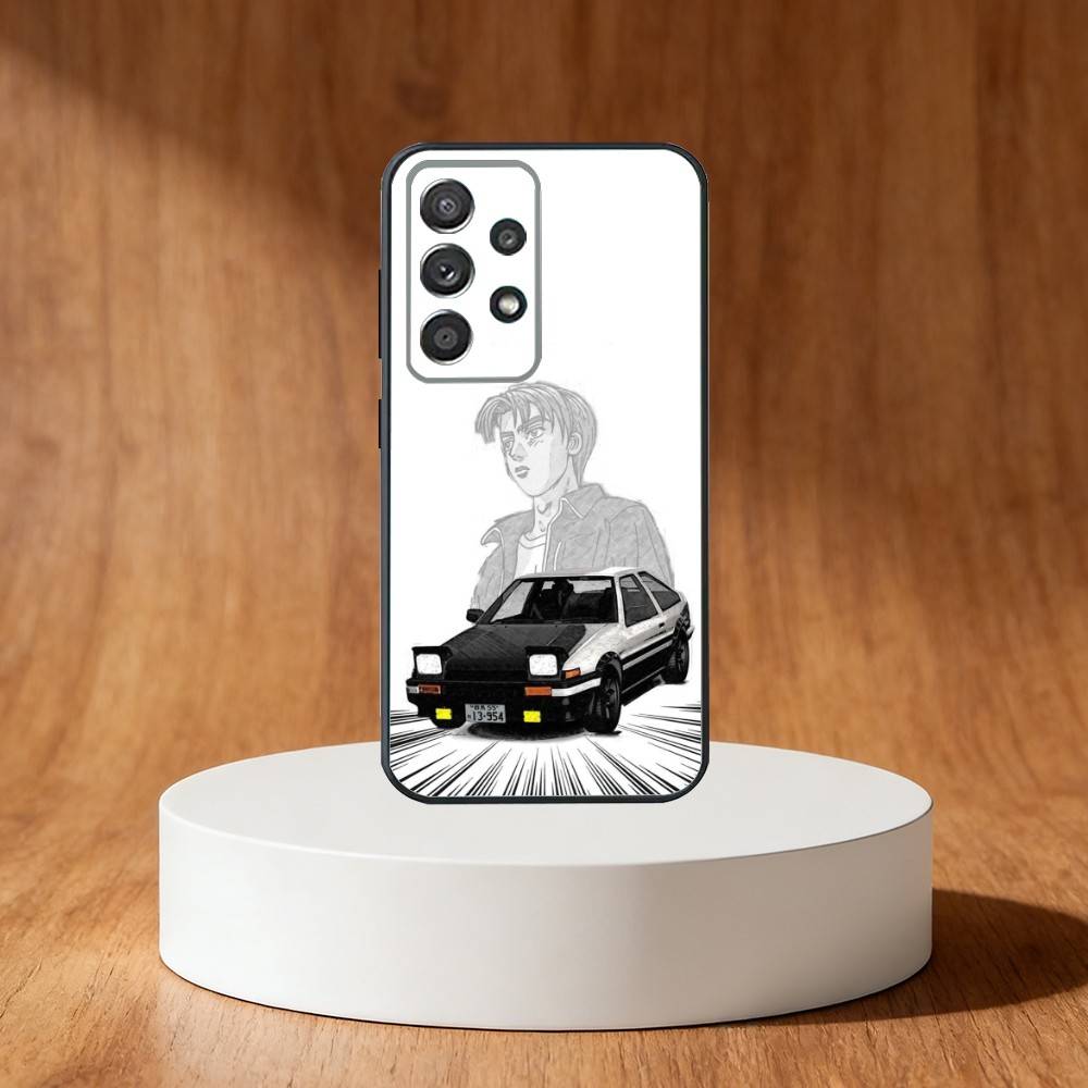 Hot Anime Initial D AE86 Phone Case For Samsung S25,S24,S21,S22,S23,S30,Ultra,S20,Plus,Fe,Note,10,9,5G Black Cover